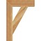 Ekena Millwork Traditional Block Rough Sawn Bracket, Western Red Cedar, 4"W x 18"D x 26"H BKT04X18X26TRA05RWR - alternate 4